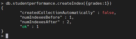 Creating a multikey index in MongoDB.